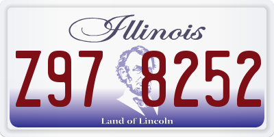 IL license plate Z978252