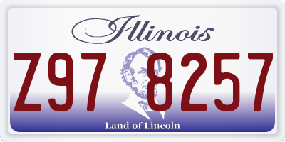 IL license plate Z978257