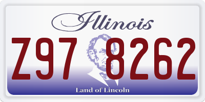 IL license plate Z978262