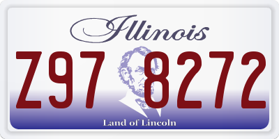 IL license plate Z978272