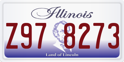 IL license plate Z978273