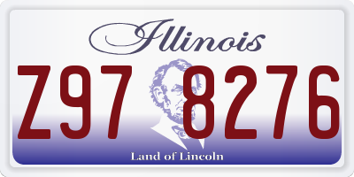 IL license plate Z978276