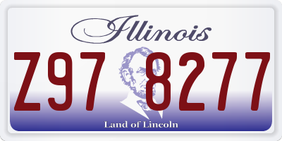 IL license plate Z978277