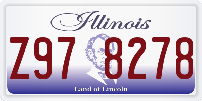 IL license plate Z978278