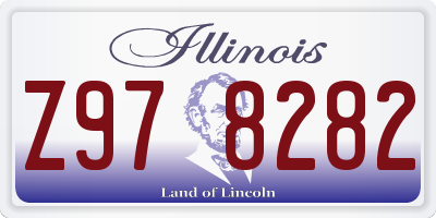 IL license plate Z978282