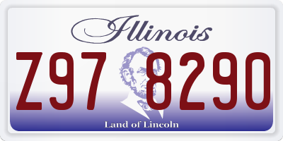 IL license plate Z978290