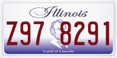 IL license plate Z978291