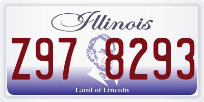 IL license plate Z978293