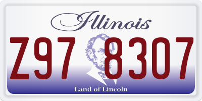IL license plate Z978307