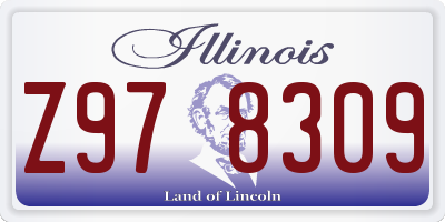 IL license plate Z978309