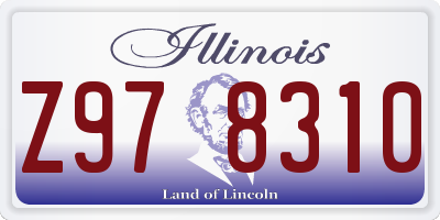 IL license plate Z978310