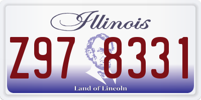 IL license plate Z978331