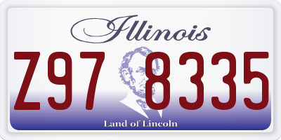 IL license plate Z978335