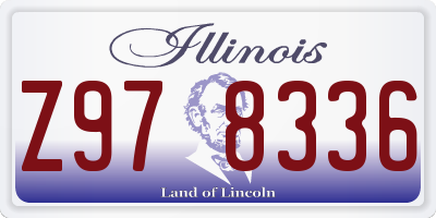 IL license plate Z978336