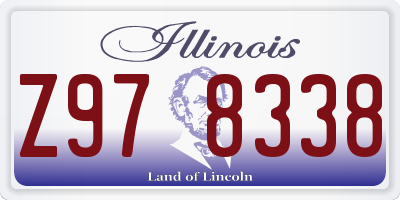 IL license plate Z978338