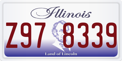 IL license plate Z978339