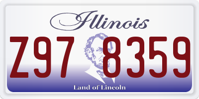 IL license plate Z978359