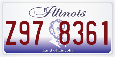 IL license plate Z978361