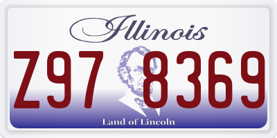 IL license plate Z978369