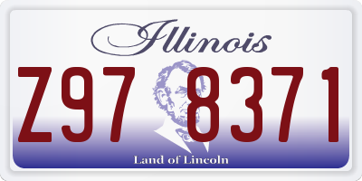 IL license plate Z978371