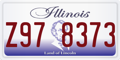 IL license plate Z978373