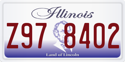 IL license plate Z978402