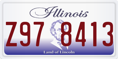 IL license plate Z978413