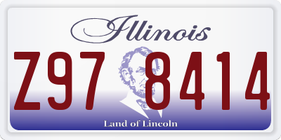IL license plate Z978414