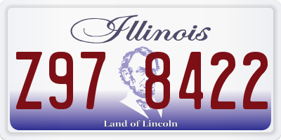 IL license plate Z978422