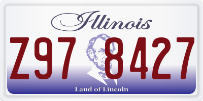 IL license plate Z978427