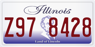 IL license plate Z978428