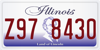 IL license plate Z978430