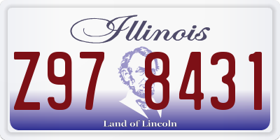 IL license plate Z978431