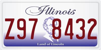 IL license plate Z978432