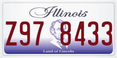 IL license plate Z978433