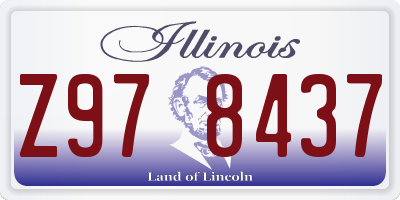 IL license plate Z978437