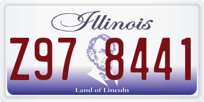 IL license plate Z978441