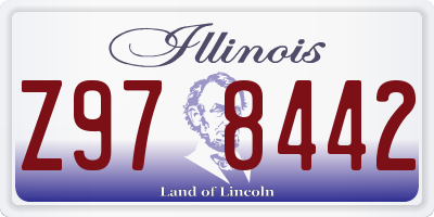 IL license plate Z978442