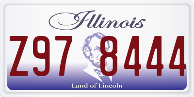 IL license plate Z978444