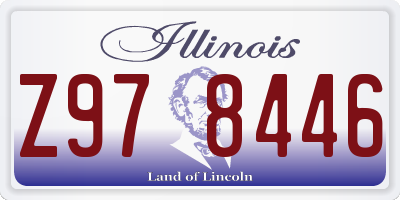 IL license plate Z978446
