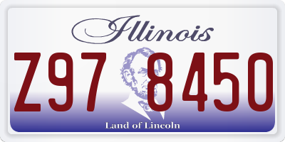 IL license plate Z978450