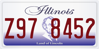 IL license plate Z978452