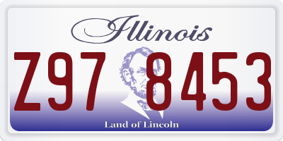 IL license plate Z978453