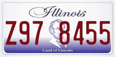 IL license plate Z978455