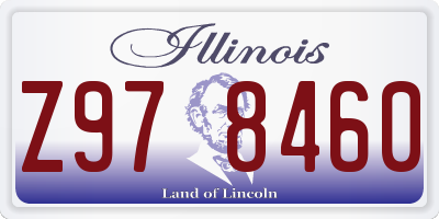 IL license plate Z978460