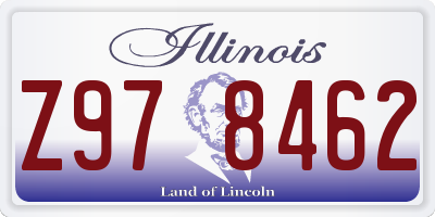 IL license plate Z978462
