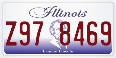 IL license plate Z978469