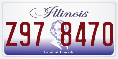 IL license plate Z978470
