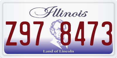 IL license plate Z978473