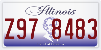 IL license plate Z978483